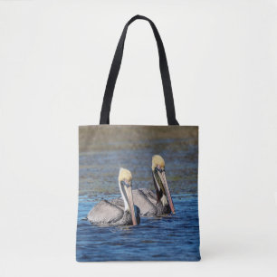 Bolso De Tela Pareja de Pelícanos