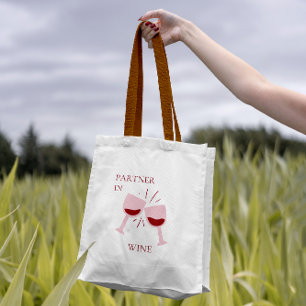 Bolso De Tela Pareja femenina de color rosado en vino romántico