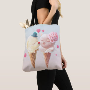 Bolso De Tela Pareja helada - amor al primer ladrillo