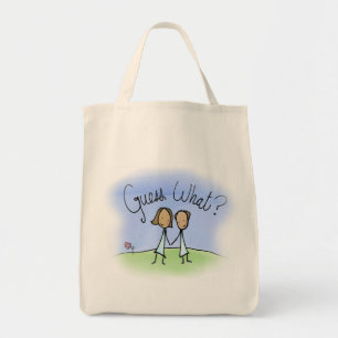 Bolso De Tela Pareja Lésbica Adorable Adivina Qué