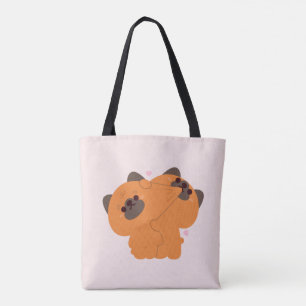 Bolso De Tela Pareja Pastora Alemana
