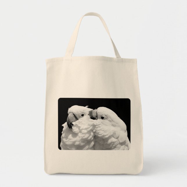 Bolso De Tela Pares de cockatoos del paraguas (Frente)