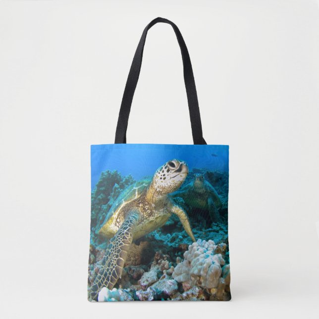 Bolso De Tela Pares de la tortuga (Anverso)