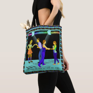 Bolso De Tela Pares de los bailarines del oscilación con los