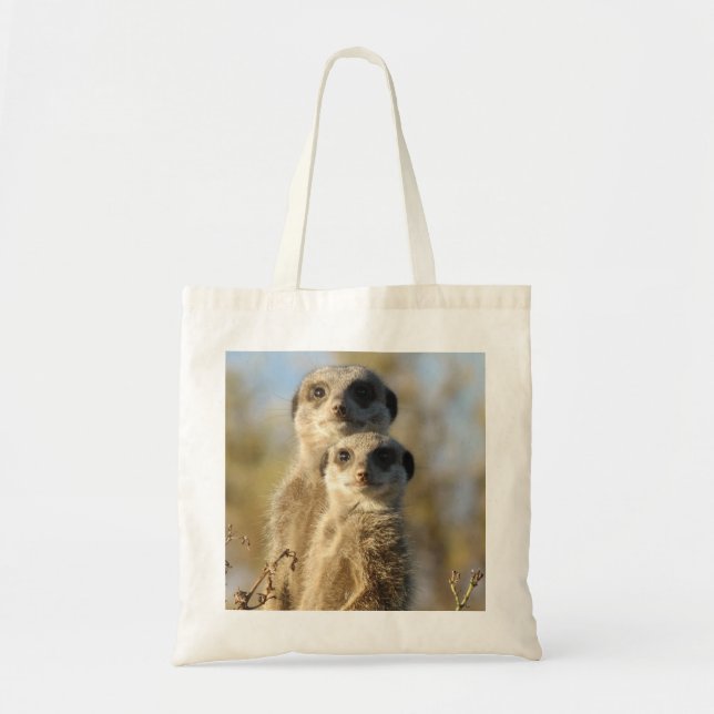 Bolso De Tela Pares de Meerkats (Frente)