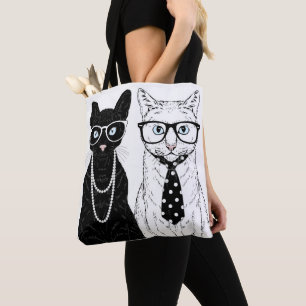 Bolso De Tela Pares del gato