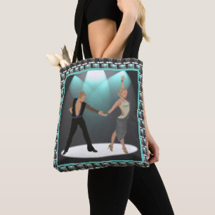 Bolso De Tela Pares latinos de los bailarines del salón de bail