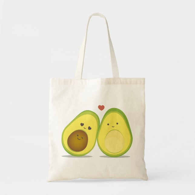 Bolso De Tela Pares lindos del aguacate (Frente)