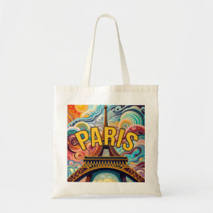 Bolso De Tela PARÍS colorido y vida parisina