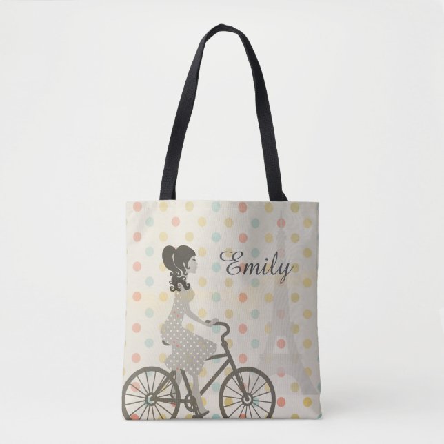 Bolso De Tela París elegante (Anverso)