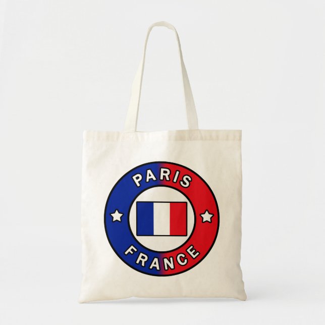 Bolso De Tela París Francia (Frente)