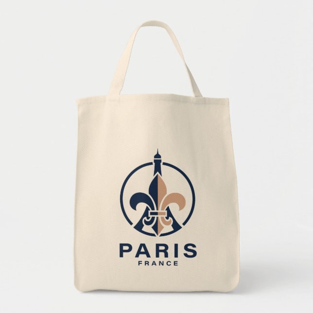 Bolso De Tela París Francia Europa (Frente)