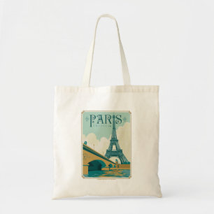 Bolso De Tela París Francia - Torre Eiffel