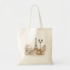 Bolso De Tela Paris Inspired French Tote Bag