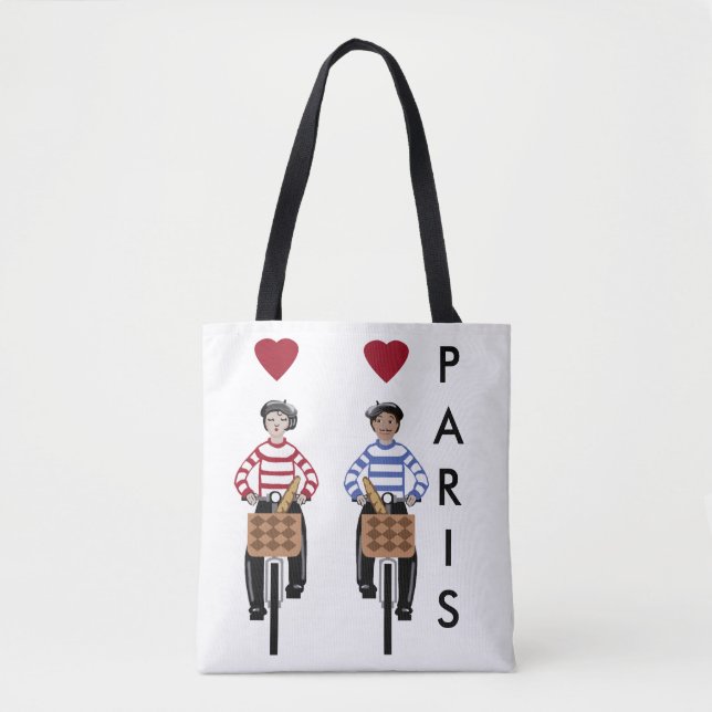 Bolso De Tela París, la ciudad del amor (Anverso)