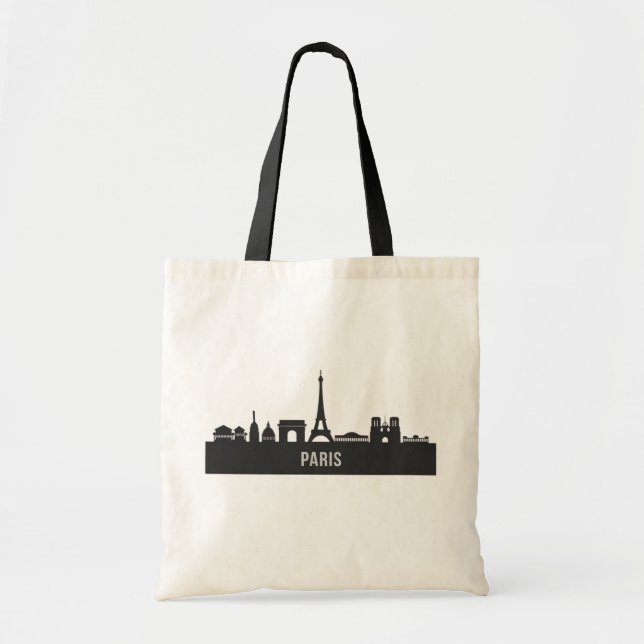 Bolso De Tela París moderno, Ciudad de Francia | Skyline estiliz (Frente)