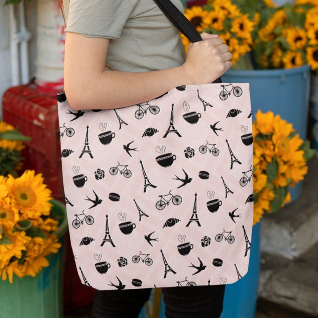 Bolso De Tela Paris Romance Patterned (Subido por el creador)