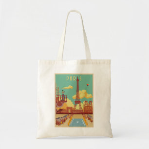 Bolso De Tela Paris vintage poster