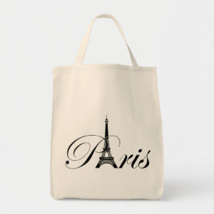 Bolso De Tela París y la Torre Eiffel