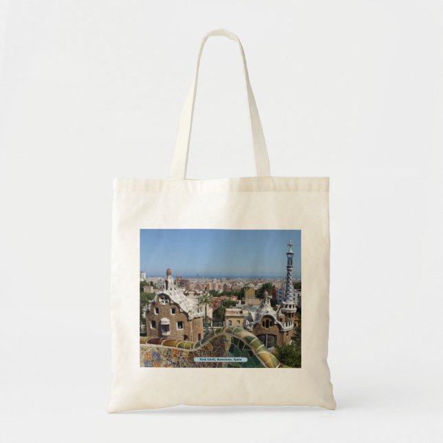 Bolso De Tela Park Güell, Barcelona, España (Frente)