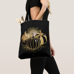Bolso De Tela Parking de calabaza de oro para otoño