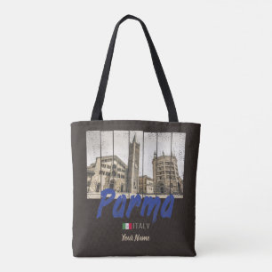 Bolso De Tela Parma Emilia-Romagna Italia Vintage Souvenir