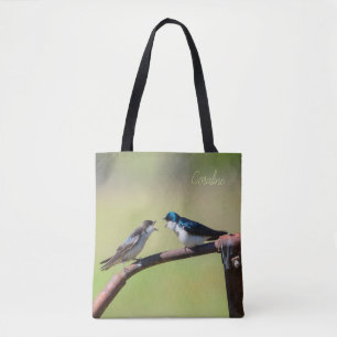 Bolso De Tela Paro de deglución de árbol