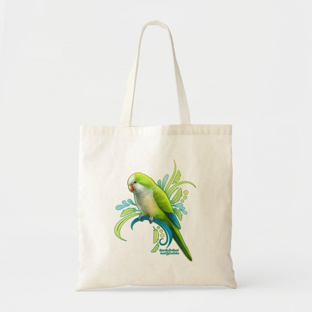 Bolso De Tela Paro Quaker Verde (Frente)