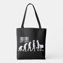 Bolso De Tela Parodia de la evolución de la compradora feliz Des