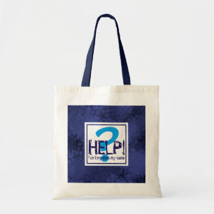 Bolso De Tela Parodia de monograma azul