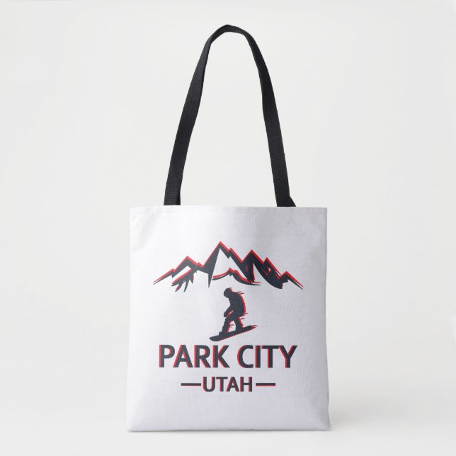 Bolso De Tela Parque de la ciudad de Utah snowboard (Anverso)