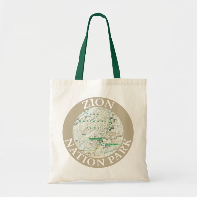 Bolso De Tela Parque de la nación de Zion (Frente)