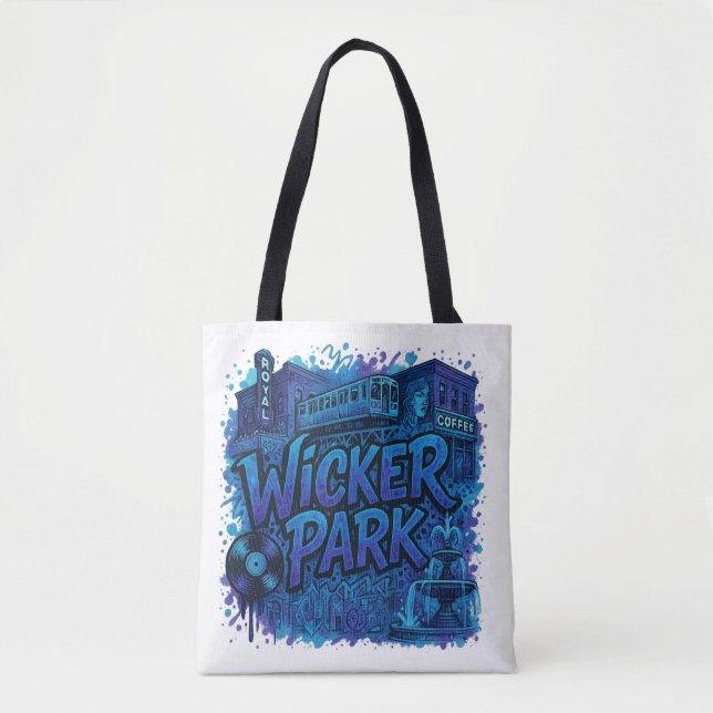 Bolso De Tela Parque de Wicker (Anverso)