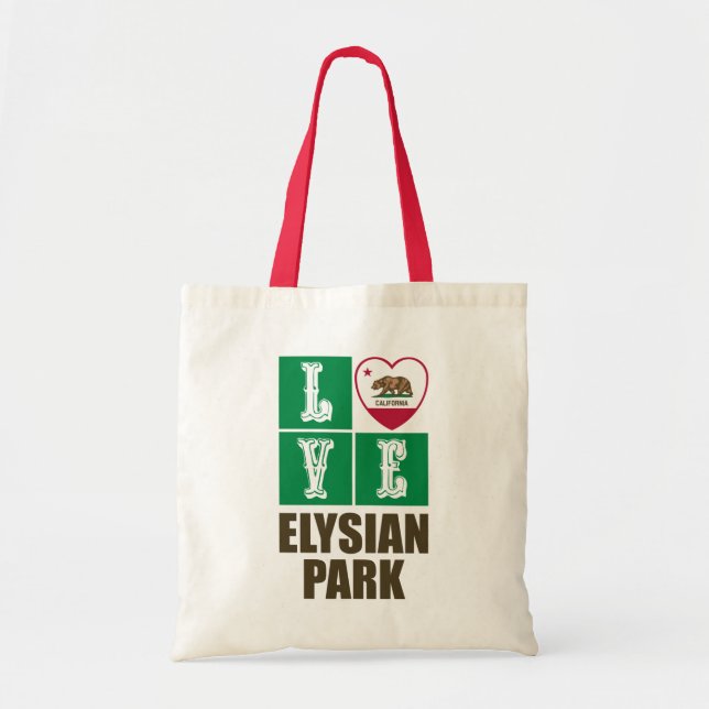 Bolso De Tela Parque Elysian Heart State Flag de la República de (Frente)