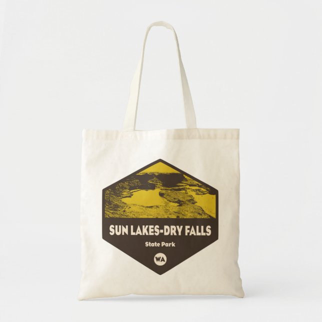 Bolso De Tela Parque Estatal Sun Lakes-Dry Falls Washington (Frente)