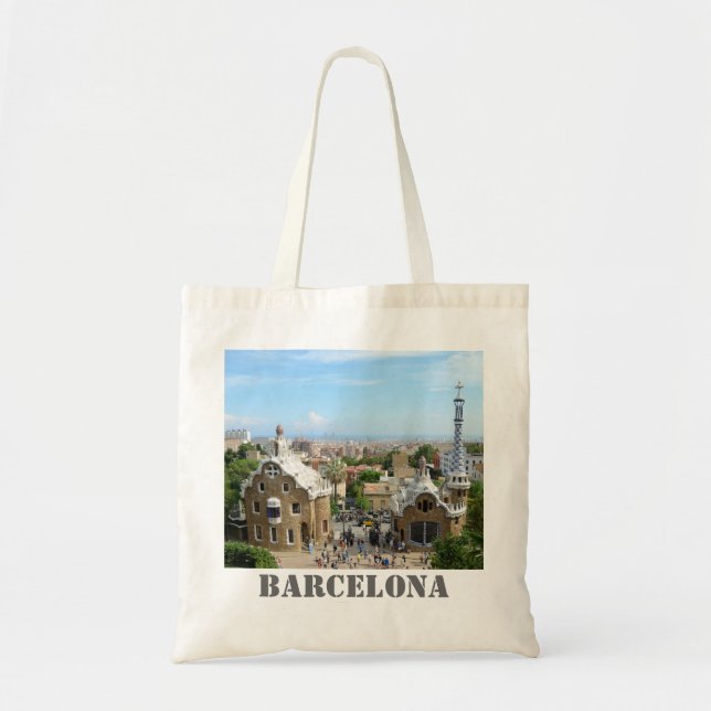 Bolso De Tela Parque Guell, Barcelona (Frente)