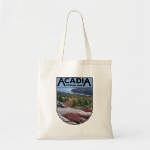 Bolso De Tela Parque Nacional Acadia Retro Vintage Isla Maine