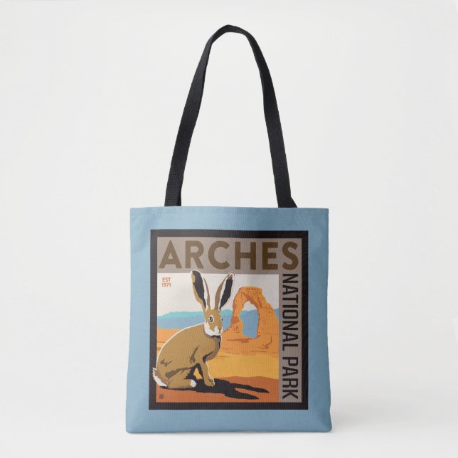 Bolso De Tela Parque nacional Arches, Utah | Jackrabbit (Anverso)