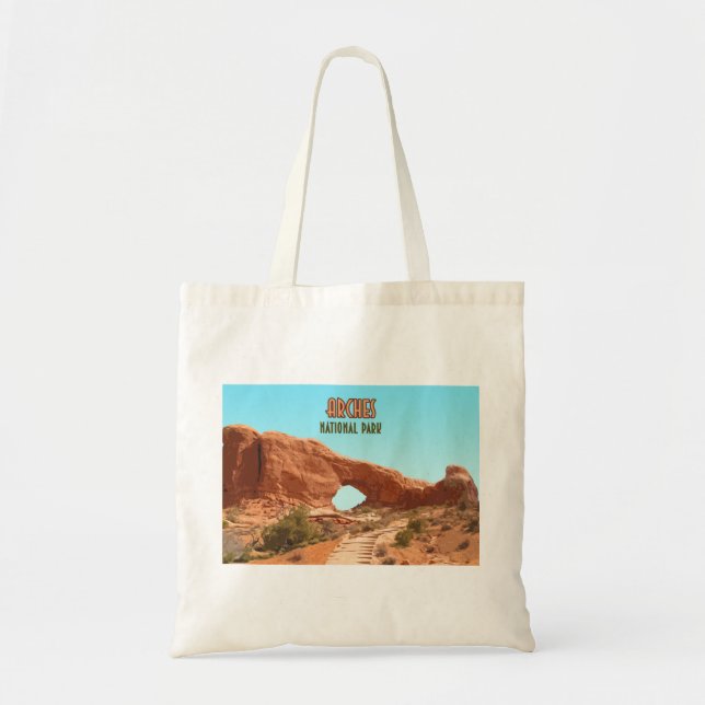 Bolso De Tela Parque nacional Arches Utah Vintage (Frente)