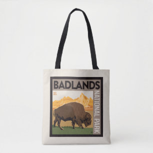 Bolso De Tela Parque nacional Badlands Búfalo
