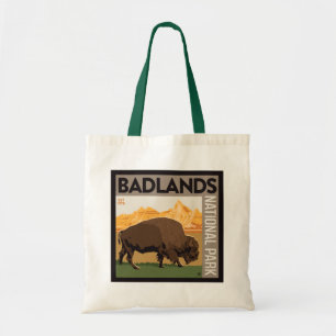 Bolso De Tela Parque nacional Badlands Búfalo