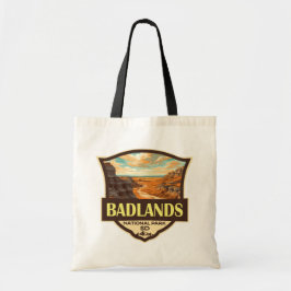 Bolso De Tela Parque nacional Badlands Ilustracion Retro