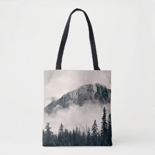Bolso De Tela Parque nacional Banff, montañas nigrosas y bosque 