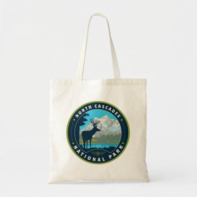 Bolso De Tela Parque nacional Cascades del Norte (Frente)