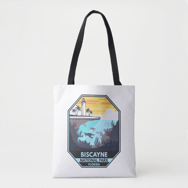 Bolso De Tela Parque nacional de Biscayne (Anverso)