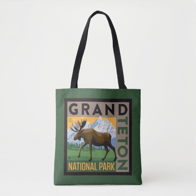 Bolso De Tela Parque nacional de Grand Teton (Anverso)