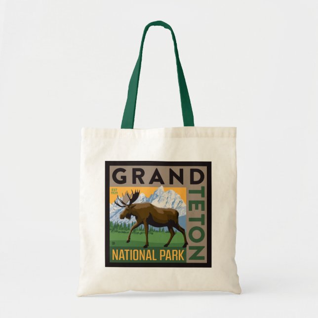 Bolso De Tela Parque nacional de Grand Teton (Frente)