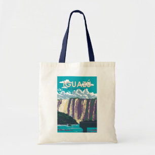 Bolso De Tela Parque nacional de Iguazú Argentina Viaje Art Vint