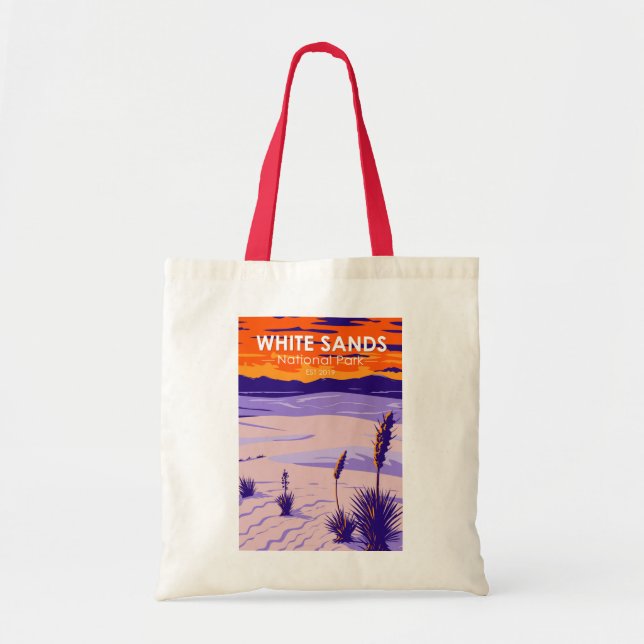 Bolso De Tela Parque nacional de las Arenas Blancas Nuevo México (Frente)