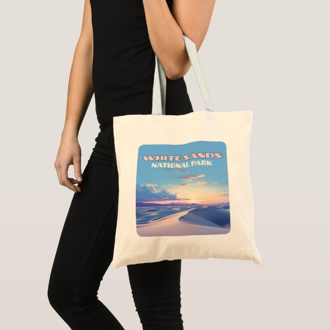 Bolso De Tela Parque nacional de las Arenas Blancas Sunset Dunes (Anverso (producto))
